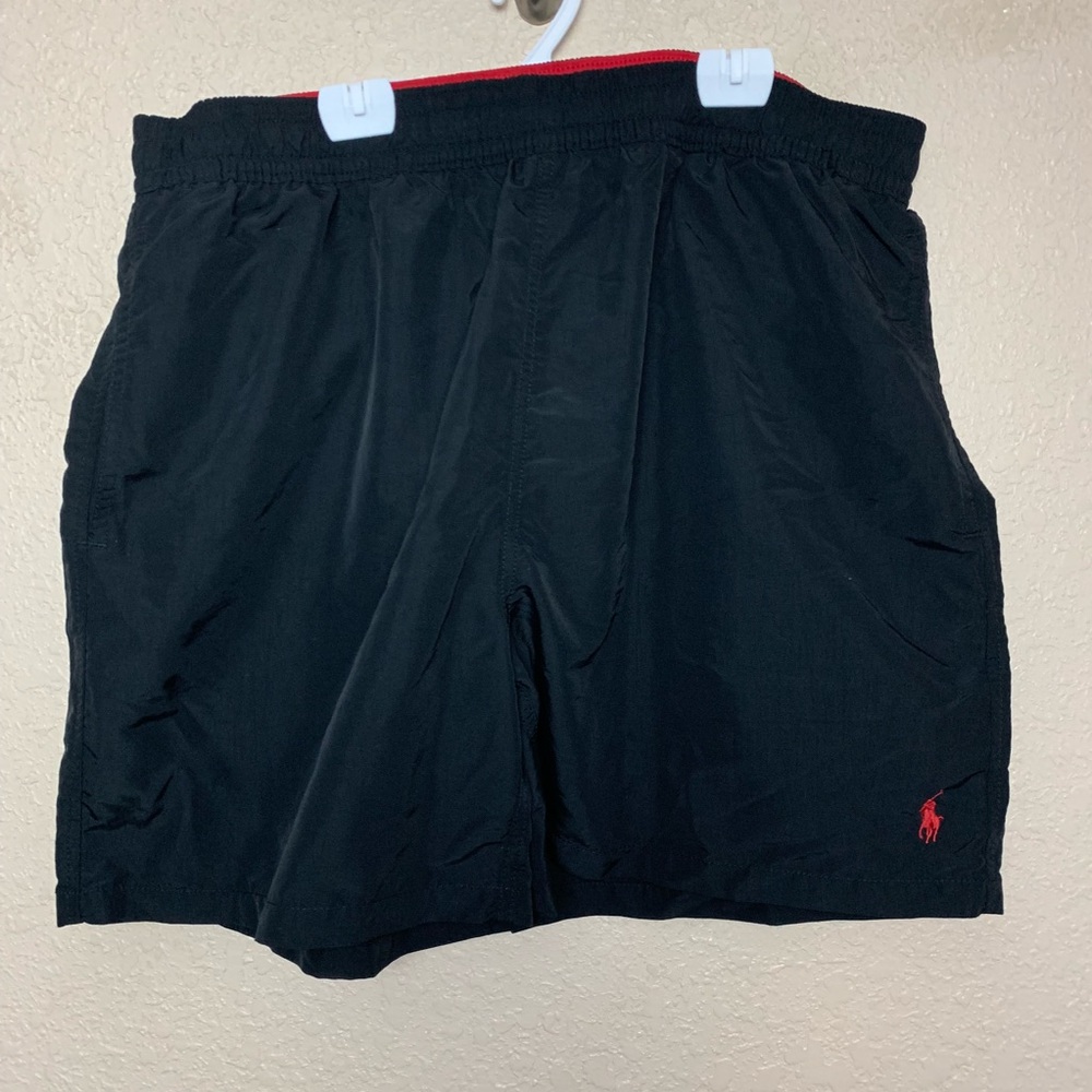 Polo Ralph Lauren black and red swimming trunks